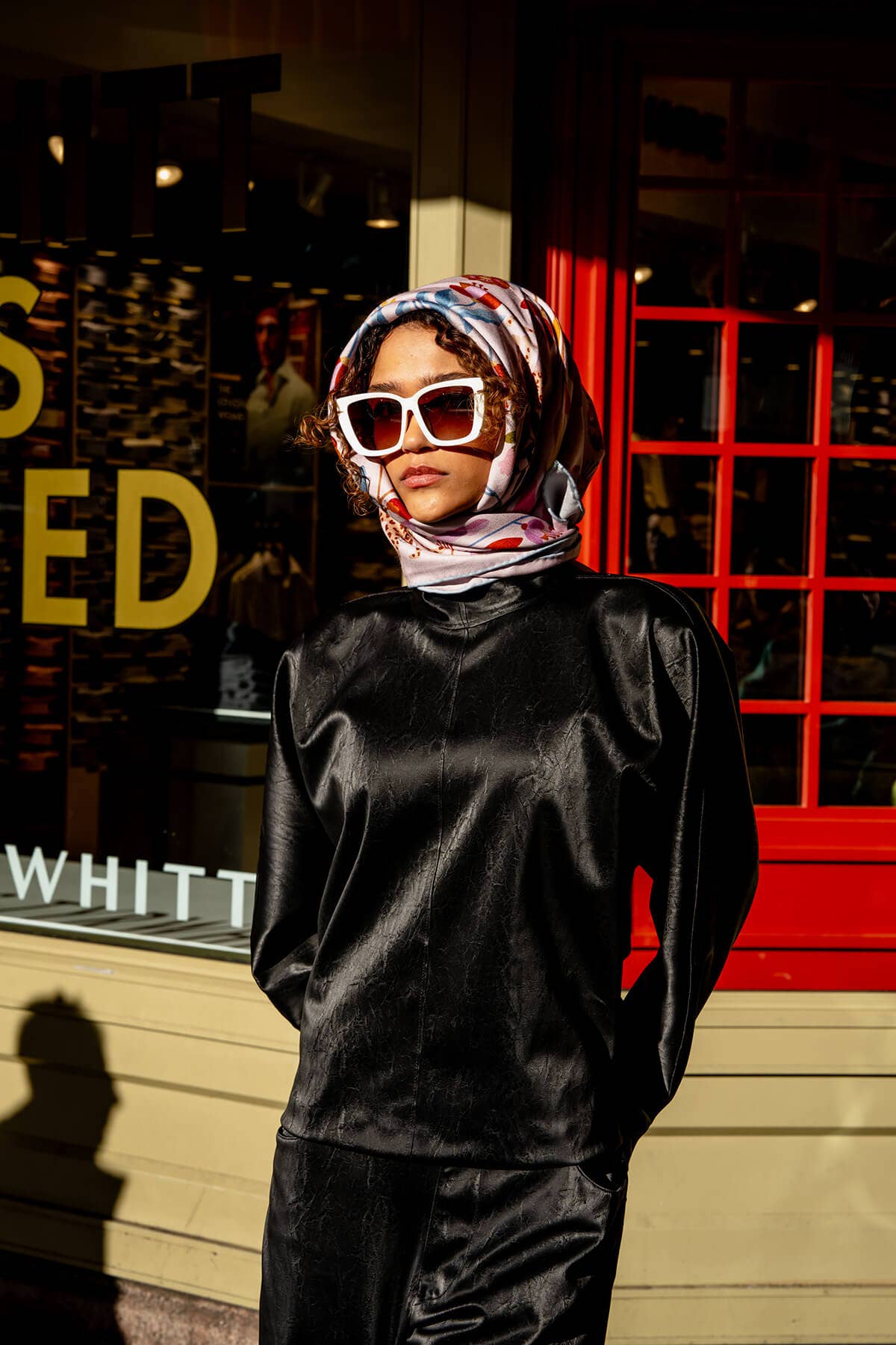 Jessie Zhao New York – wholesale Scarf – Women's – Double Sided Wool Silk Scarf Of Pink Blossom Jungle9