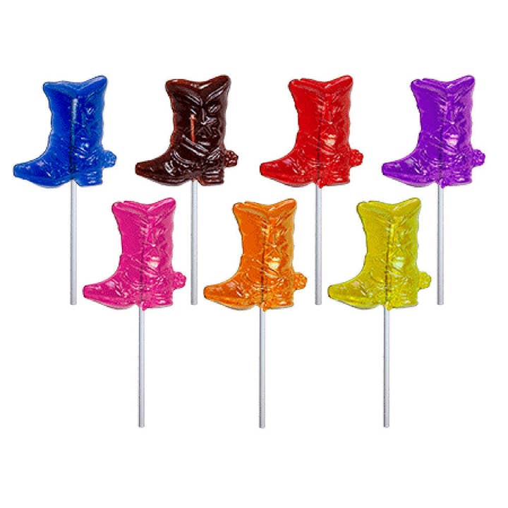 Melville Candy Company - Wholesale Lollipop - Cowboy Boot Lollipops - Assorted