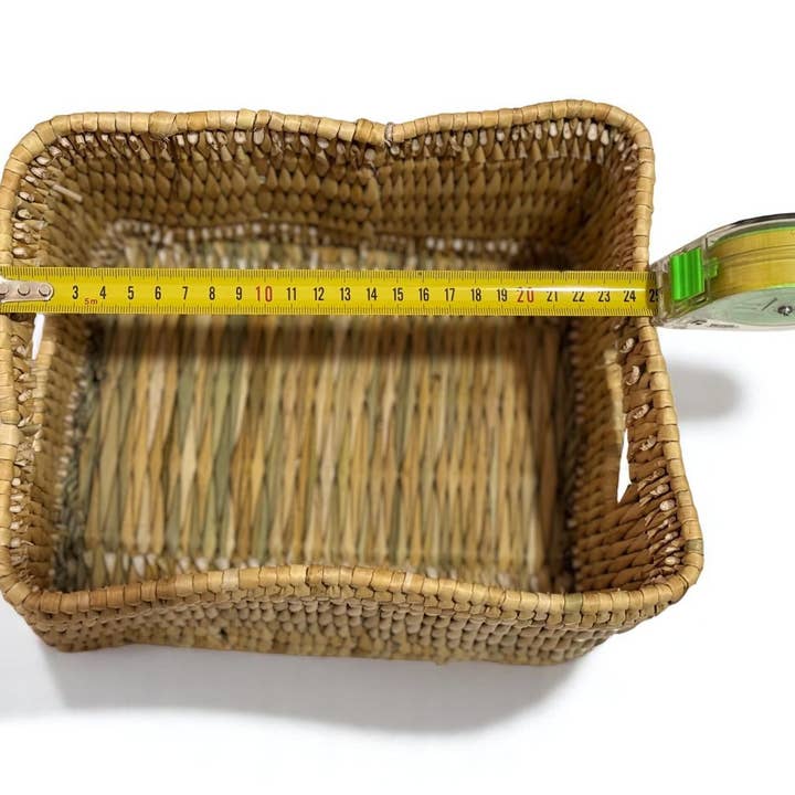 HandmadeBestSeller – Großhandel Korb – Handgewebte Aufbewahrungskörbe aus Schilf, 3er-Set8