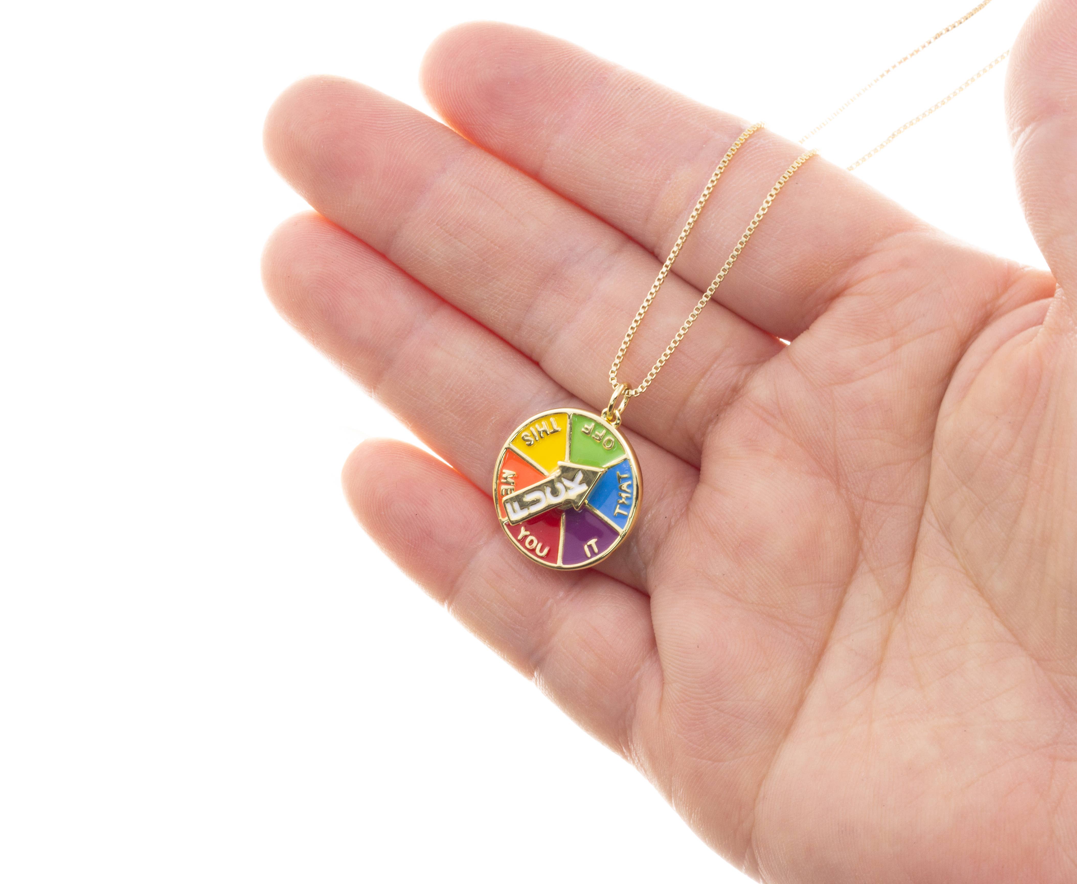 Jewel Pledge - Wholesale Individual Charm/Pendant - Gold or Silver Fcuk Necklace Charm, Fcuk charm CPG27722