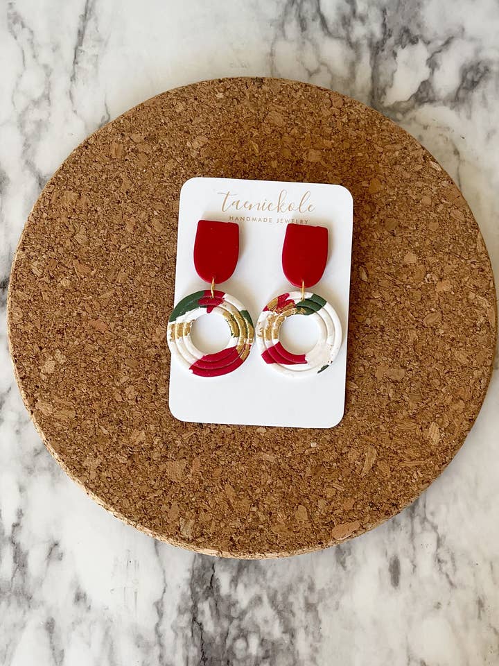 Traditionelles Weihnachtsfest | Textured Circle für den Großhandel von taenickole