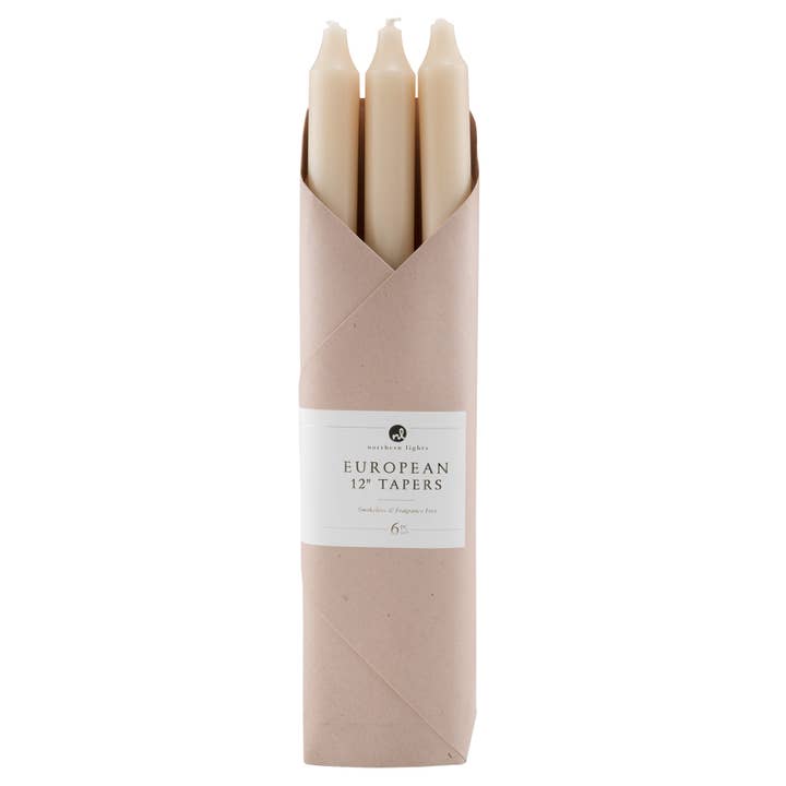 Northern Lights - Wholesale Tapered Candle/Candlestick - 12" Taper Candles - 6pc Gift Pack