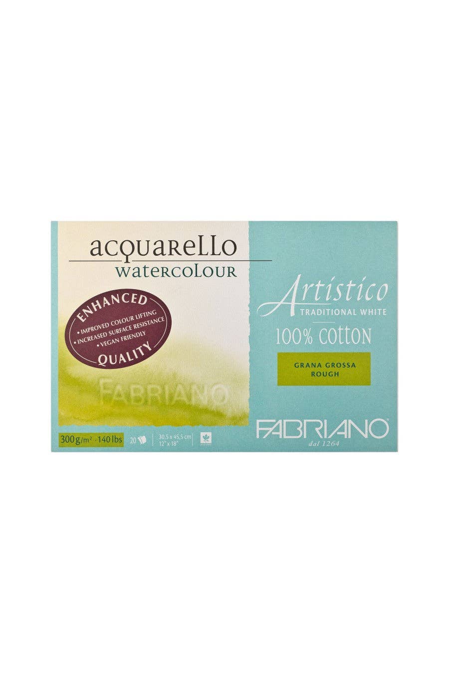 Chartpak, Inc. - Wholesale Sketchbook/Sketchpad - Fabriano Artistico Traditional White Watercolor Block21