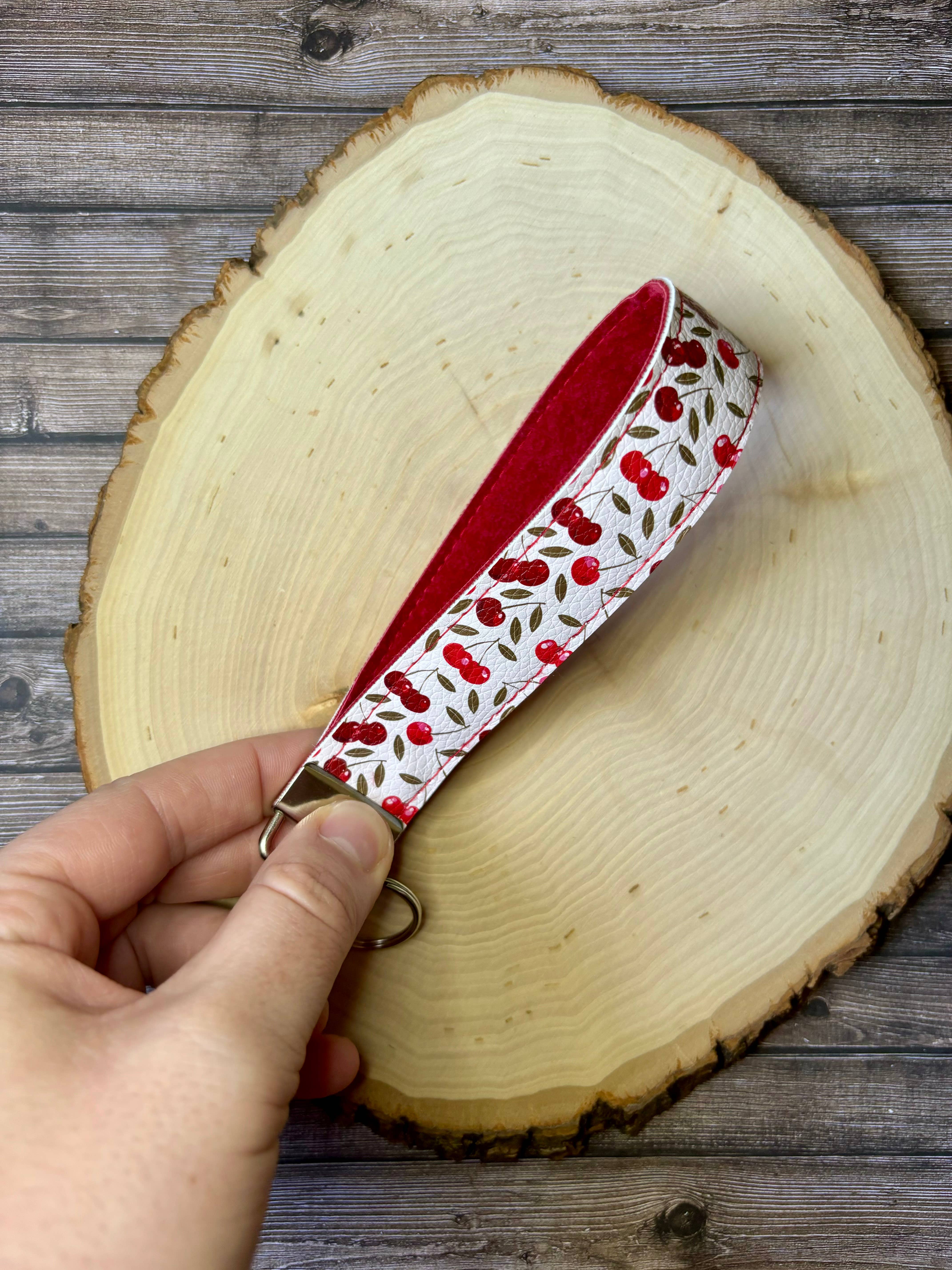 South Coast Sewn - Wholesale Keychain - Women's - Cherry Wristlet Keychain2