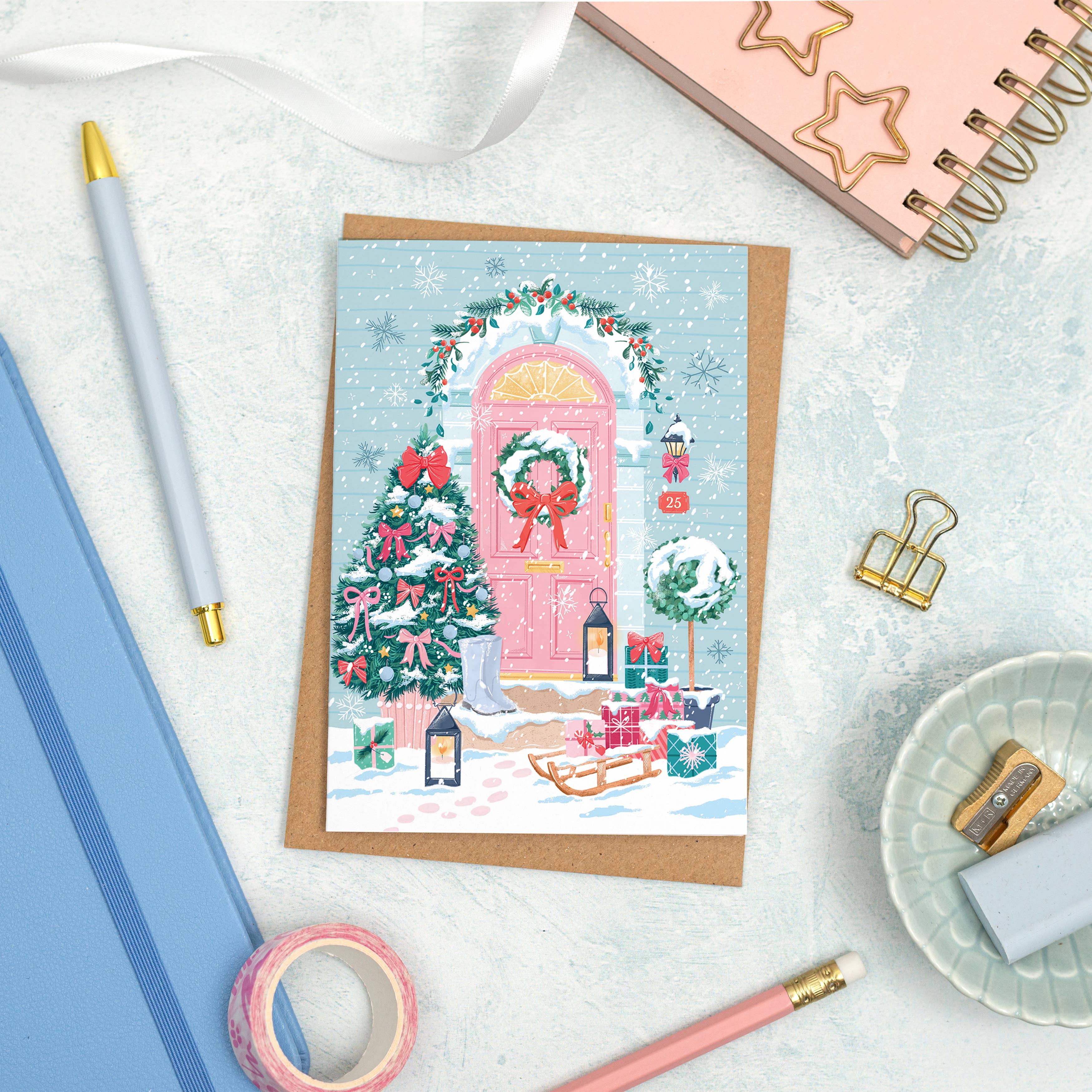 Simply, Katy – wholesale Christmas card – Christmas Doorway Card3