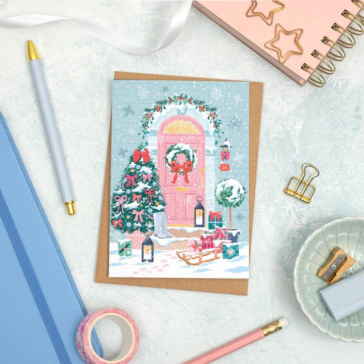 Simply, Katy - Wholesale Christmas Card - Christmas Doorway Card3