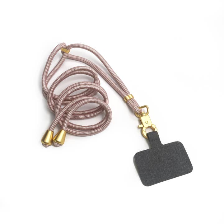 Tech Candy - Wholesale Phonecase Strap - THE HOOKUP PHONE LANYARD : ROSE GOLD