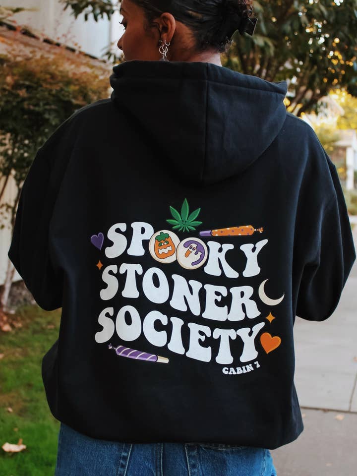 Cabin 7 Originals - Wholesale Hoodie - Women's - Spooky Stoner Society Hoodie