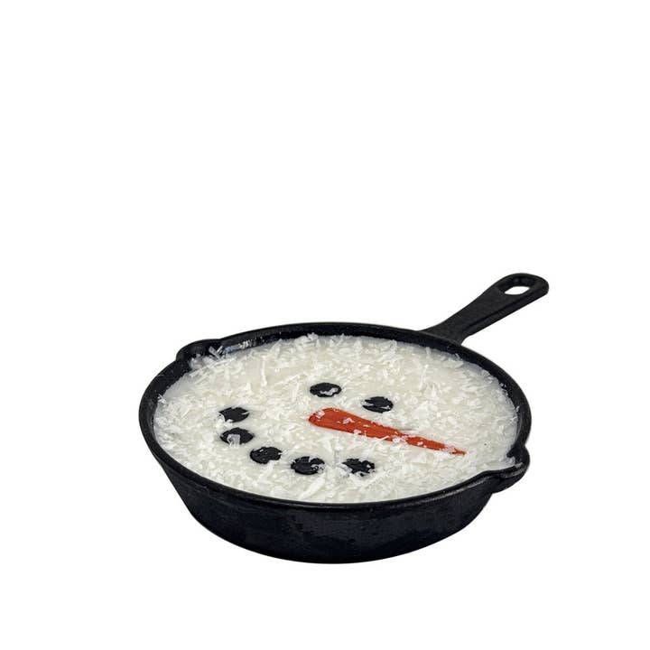 Opportunities - Wholesale Jar/Filled Candle - 7oz Snowman Skillet Art Candle