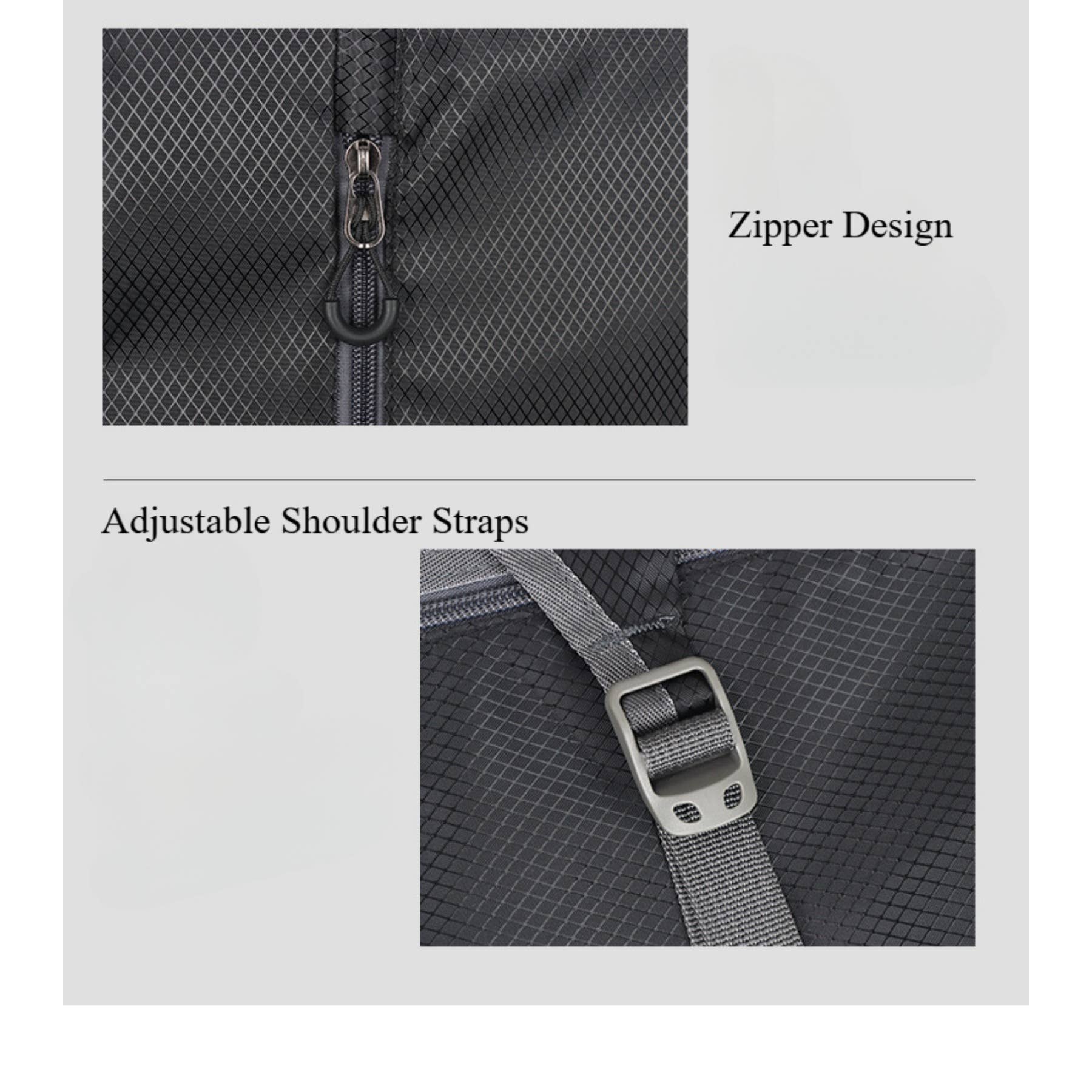 wandf – Mochila - Unissexo por atacado – Mochila Dobrável Leve - Saco de Viagem em Nylon Impermeável5