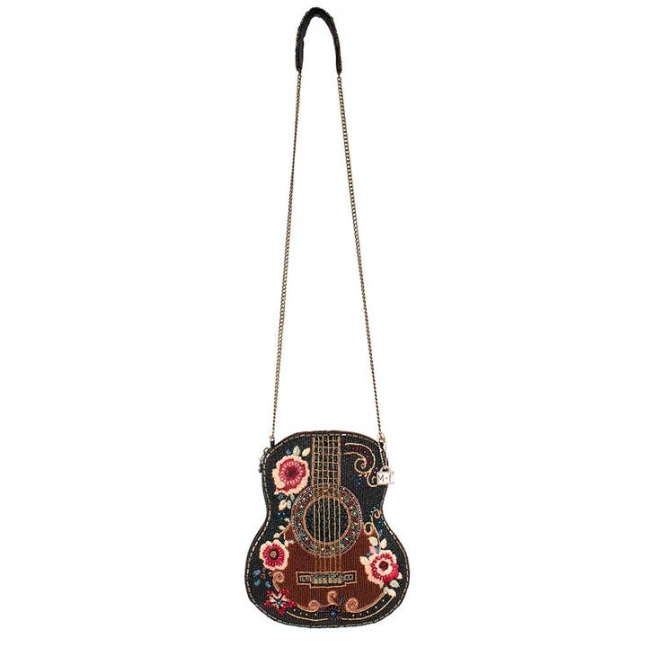 Mary Frances Accessories - Wholesale Crossbody Bag - Women's - Classical Vibe Beaded Guitar Crossbody Handbag6