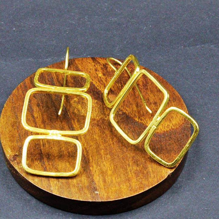 LIEN gold-plated earrings for wholesale by LA MAR