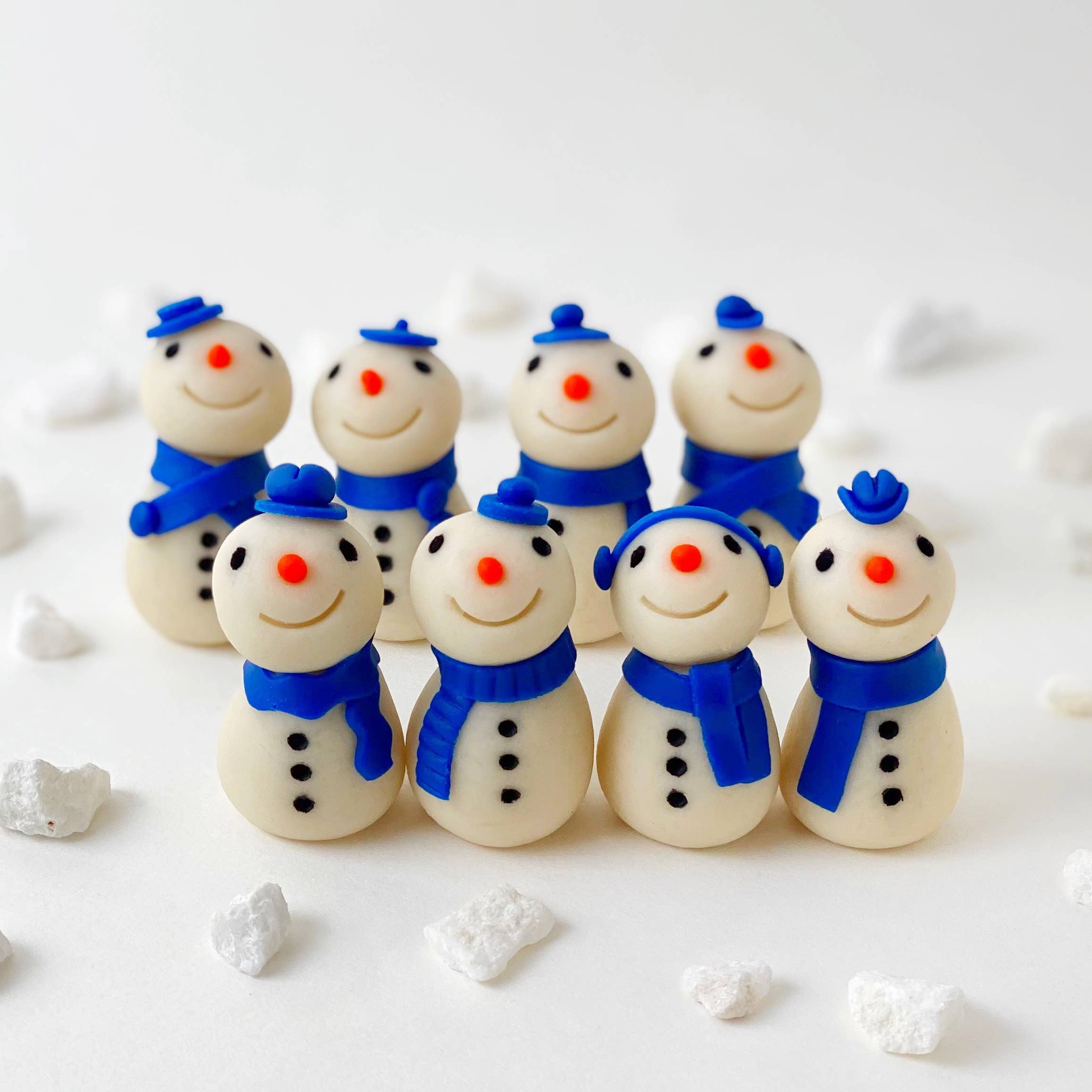 marzipops - Wholesale Chocolate Covered Sweets - Gourmet Marzipan Hanukkah Candy Snowmen - LIMITED2
