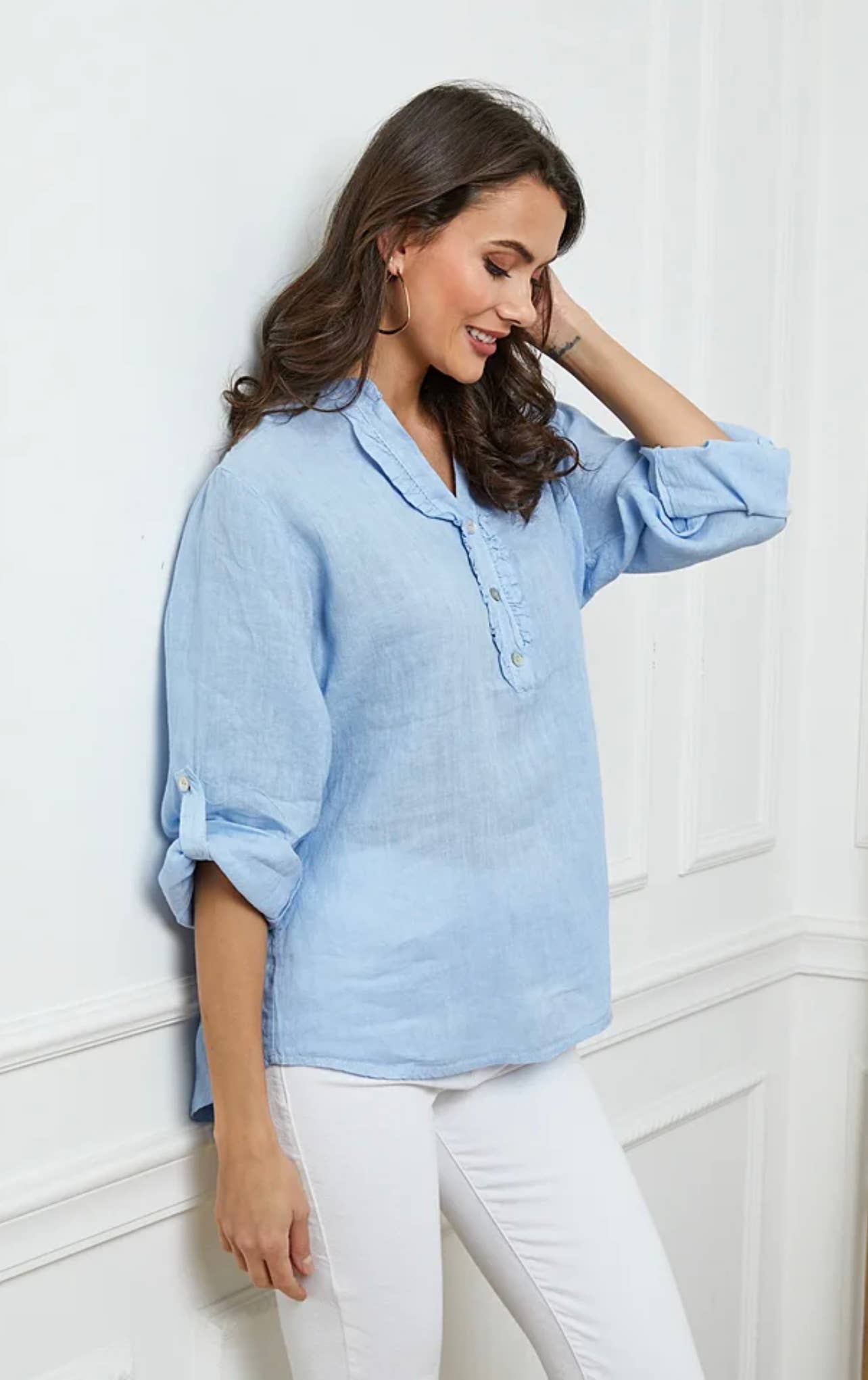 LÉA & LUC – wholesale Blus - Dam – Blus i 100 % linne REF. 664932