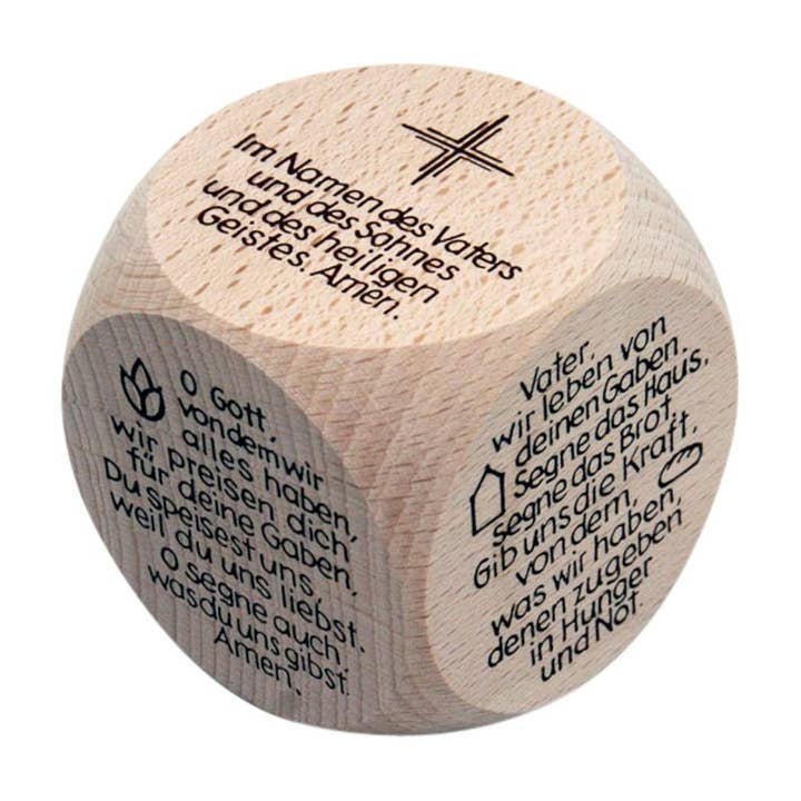 GICO Spielwaren - Wholesale Prayer Beads Necklace - Prayer Cube Table Prayers, Natural - 59831