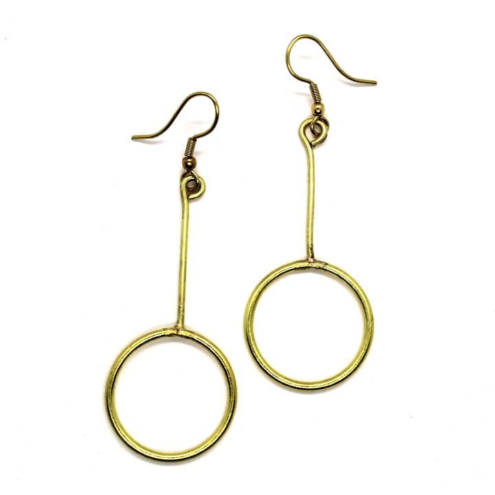 Wanderlust - cirkel og pind øreringe for engroshandel hos Sol Jewels