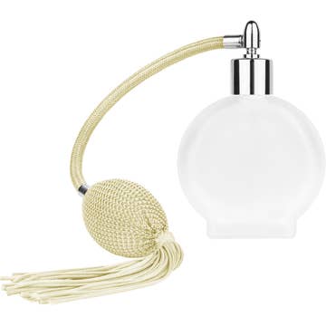 Best Bottles - Wholesale Atomizer Bottle - Frosted Circle Glass Bottle-50ml (Multiple Bulb&Cap Colors)6