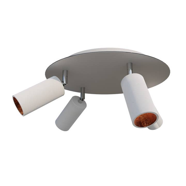 Betoniq taklampa ”Donoma” 4 lågor koppar vit för wholesale av TIVENDIS