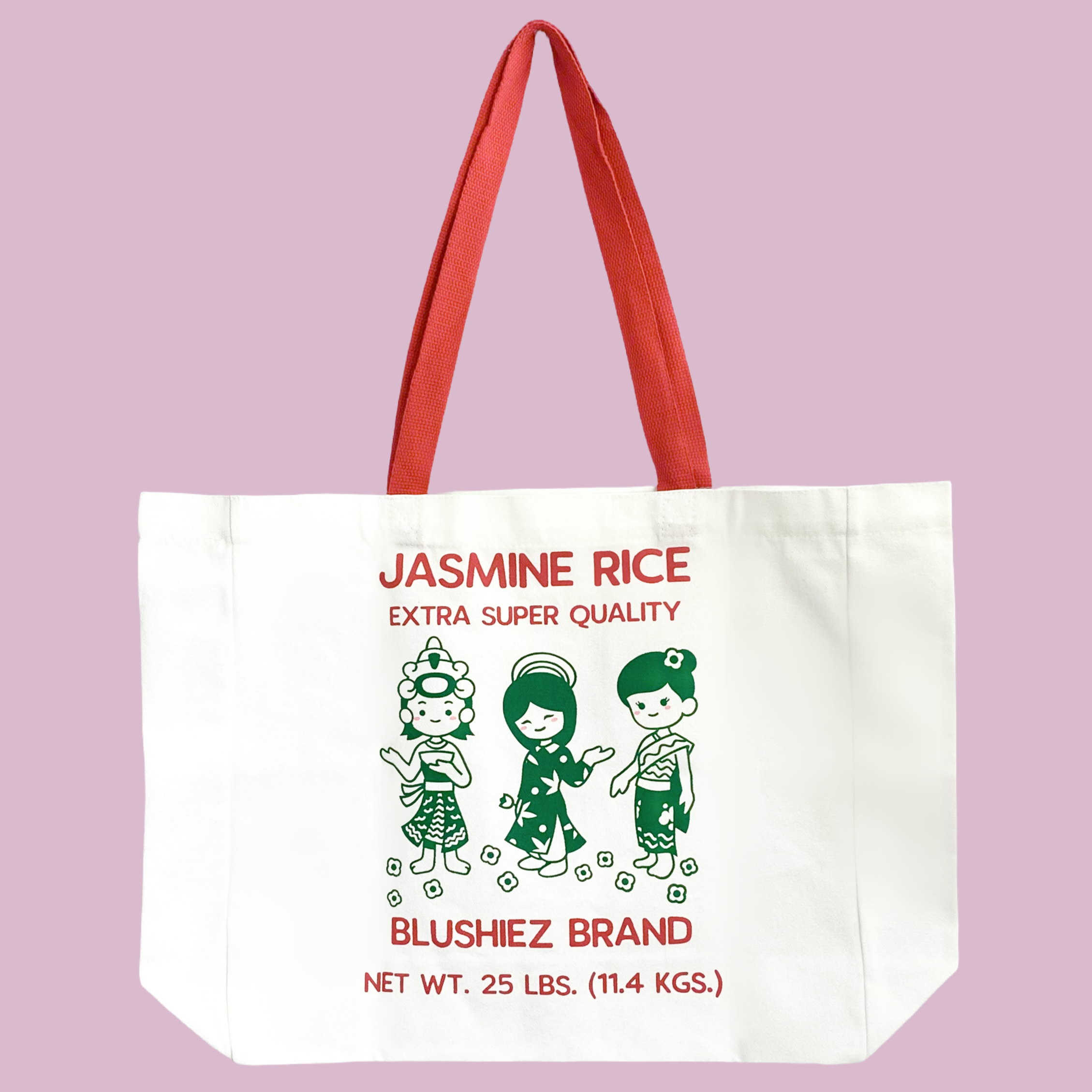Blushiez - Wholesale Tote Bag - Women's - Small Jasmine Rice Tote Bag0