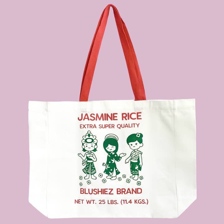 Small Jasmine Rice Tote Bag for wholesale by Blushiez