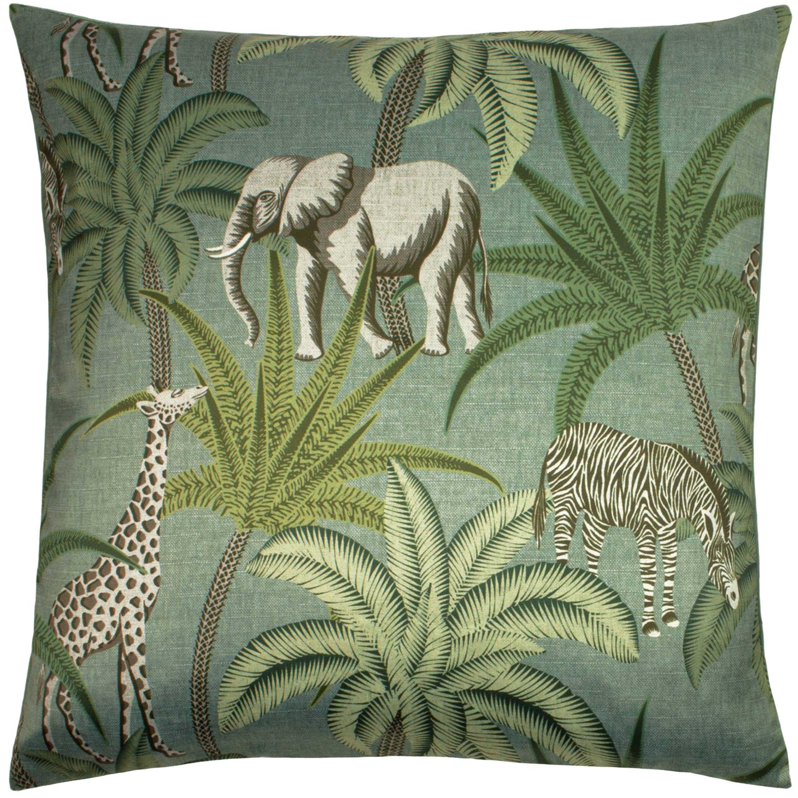 Jungle Parade Cushion Green for wholesale on Faire0