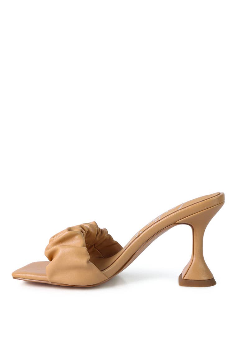 Rag Company - Wholesale High Heels - Women's - Rebel Ruched Straps Spool Heel Sandals3