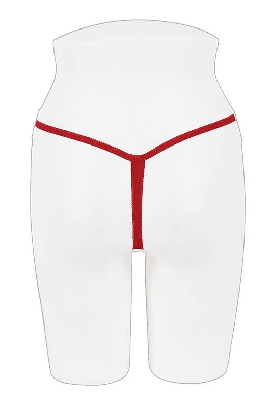 Best Underwear Line - Venta al por mayor Ropa interior - Mujer - Tanga sin entrepierna con forma de mariposa YM-66033-THG2