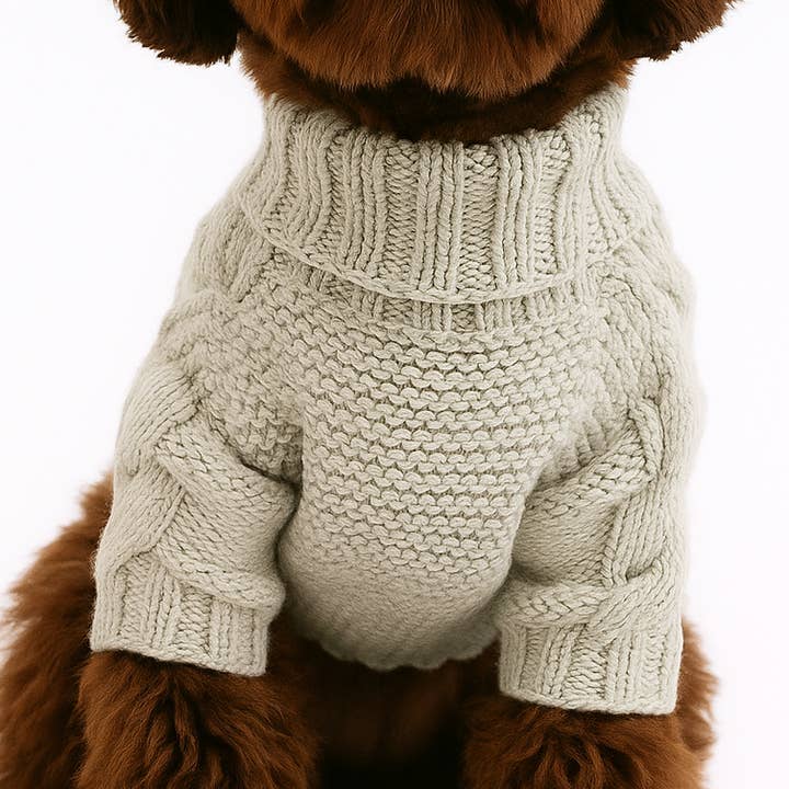 Colette et Gastón pet brand - Wholesale Pet Sweater - Dog - The Braid Dog Sweater0