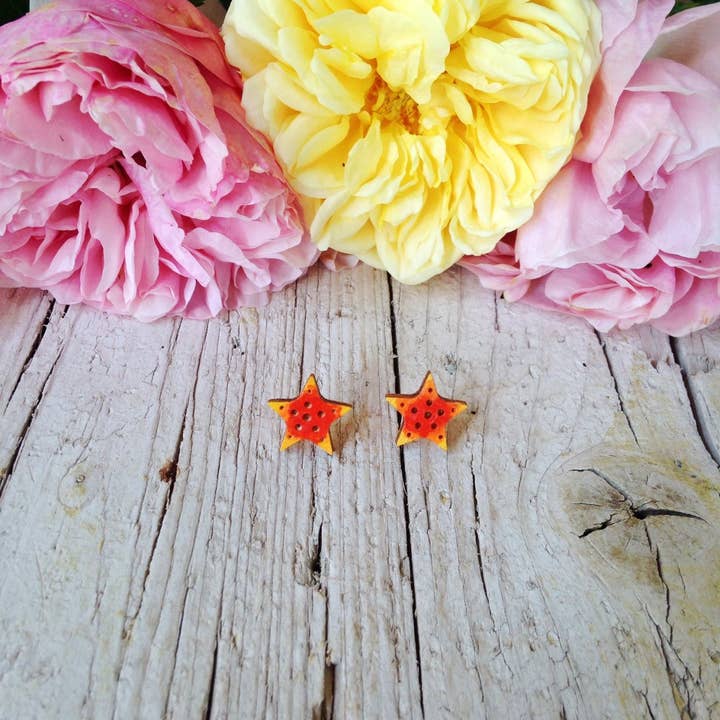 Starfish oorbellen voor wholesale door Daffodil