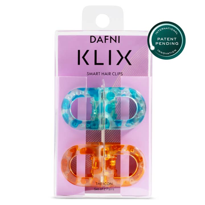 DAFNI KLIX - the icon - Set of 2 - Peach & Turquoise for wholesale by DAFNI