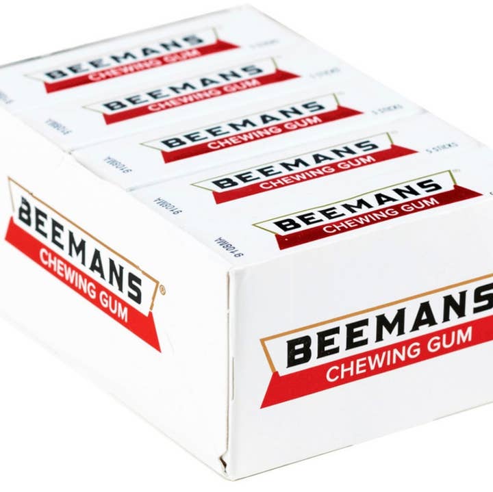 Nostalgic Chewing Gum 🎙️ “BEEMANS” Retro Packaging 20ct for wholesale by O'Shea's Candies Sweet Shop