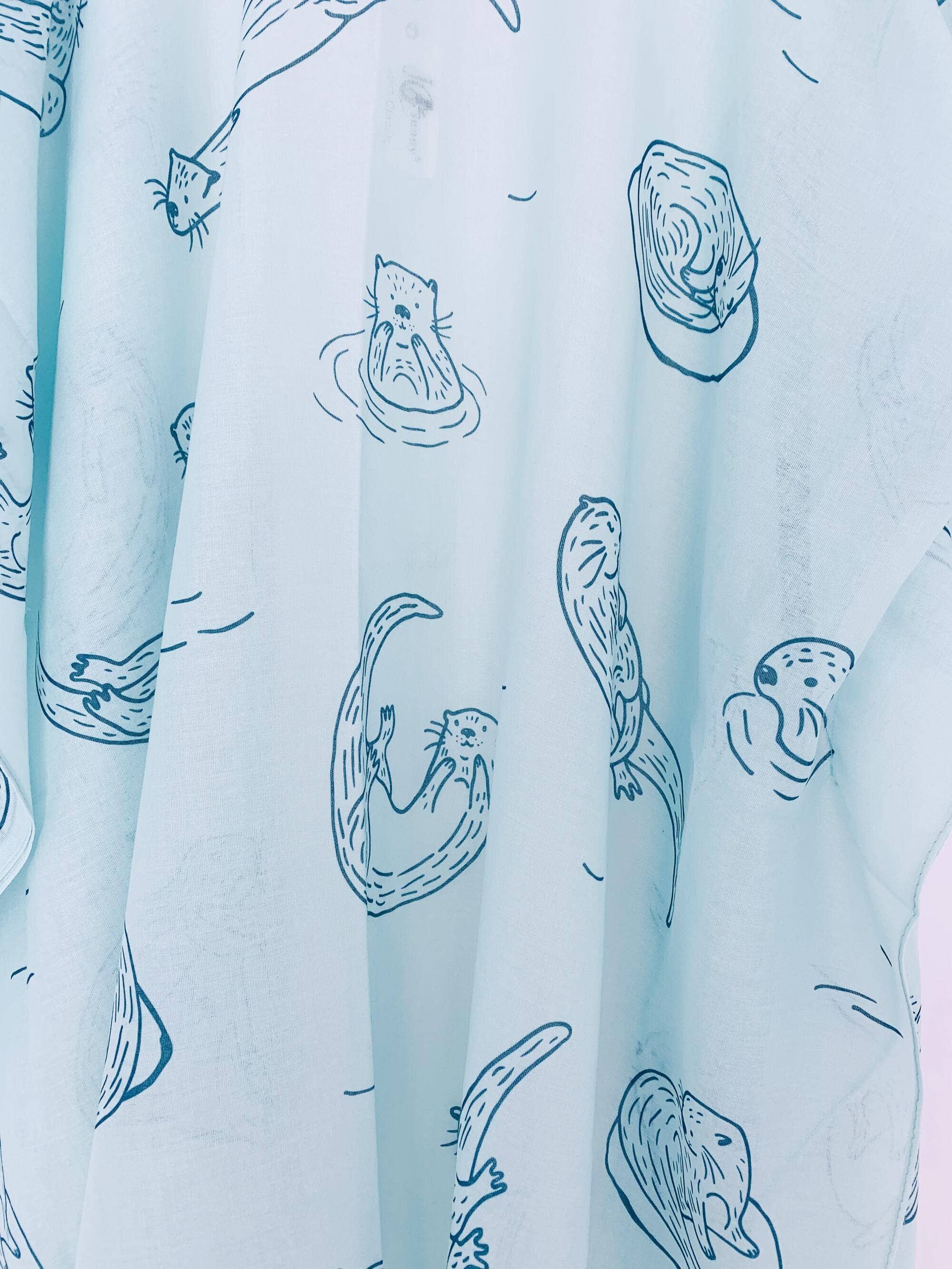 JC Sunny Fashion – Großhandel Kimono – Damen – JC062767 Aqua-Seelöwen-Kimono1