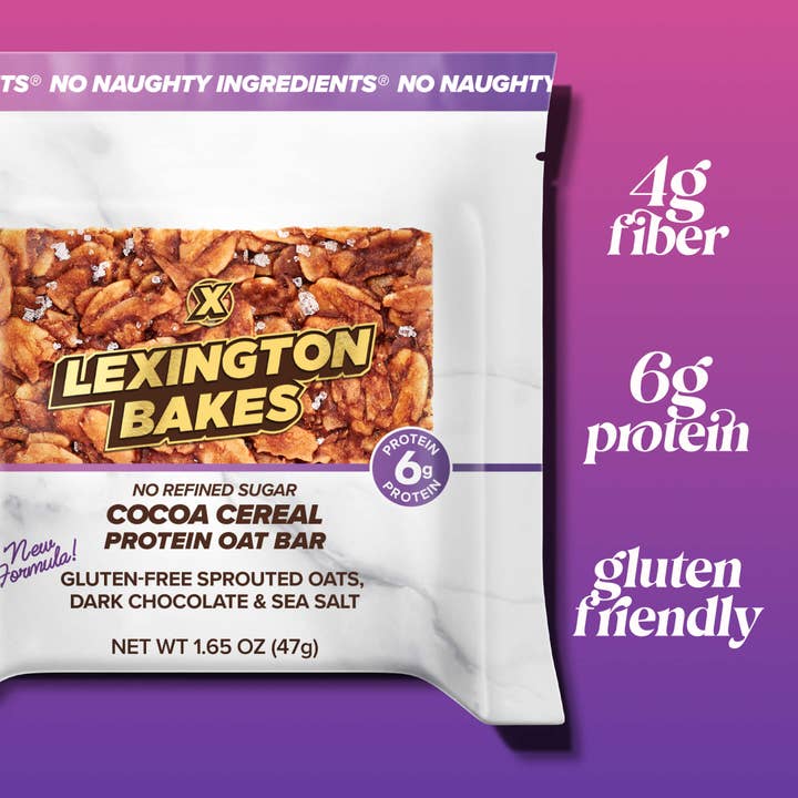 Cocoa Cereal Protein Oat Bars • 6 Pack for wholesale by LEXINGTON BAKES