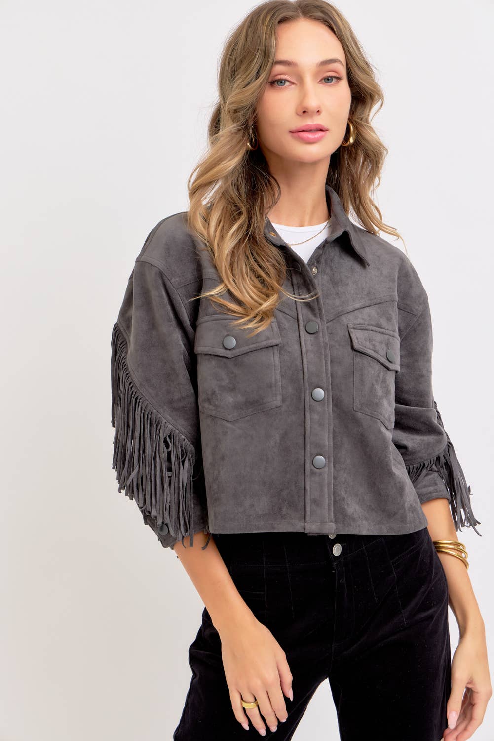 Sweet Lovely by Jen – Großhandel Hemdjacke/Shacket – Damen – Western-inspirierte Wildleder-Shacket57