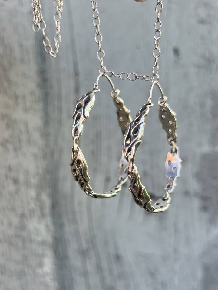 Flamin’ Hot Panhead Hoops for wholesale by Velvet Moss Magic