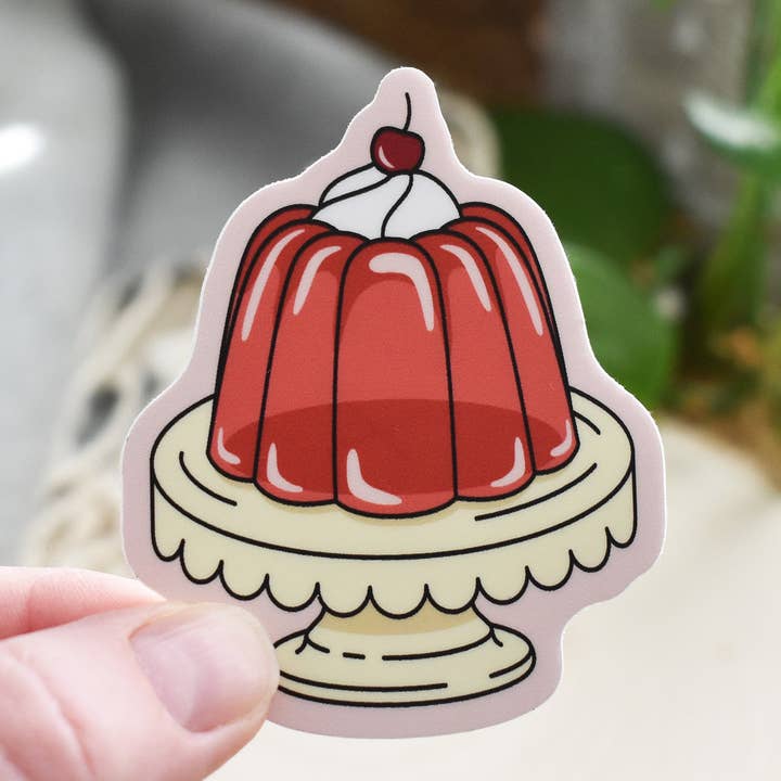 Gelatin Dessert Sticker for wholesale by Wild North Co