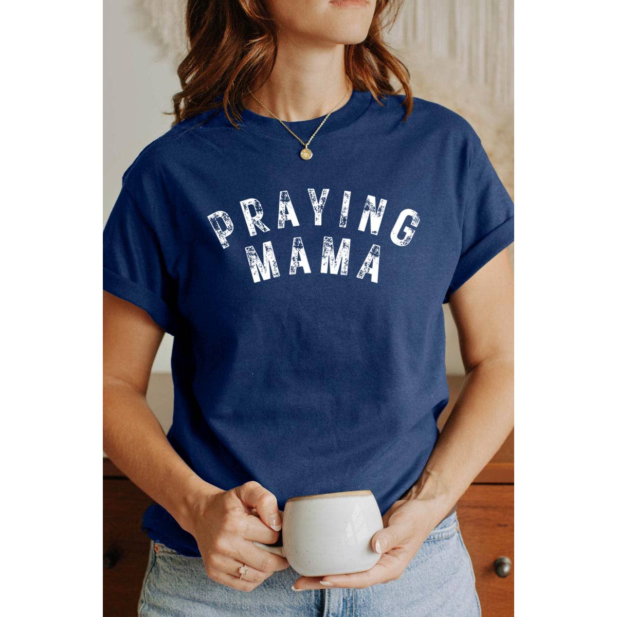 COLORBEAR - Wholesale T-Shirt (Graphic) - Women's - Praying Mama SVG God Christian Graphic Heavyweight T Shirts10