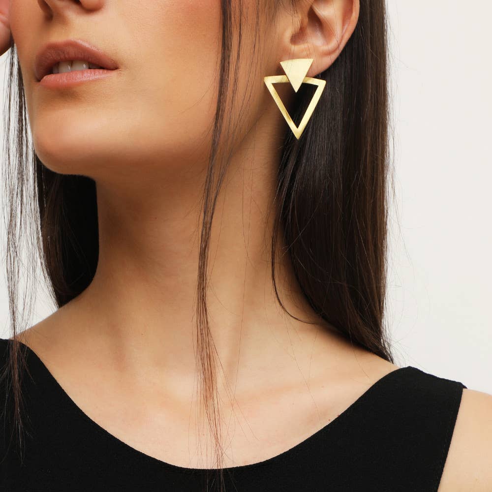 RAS - Wholesale Hangende/ronde oorbellen - Bau oorbellen met gouden plating2