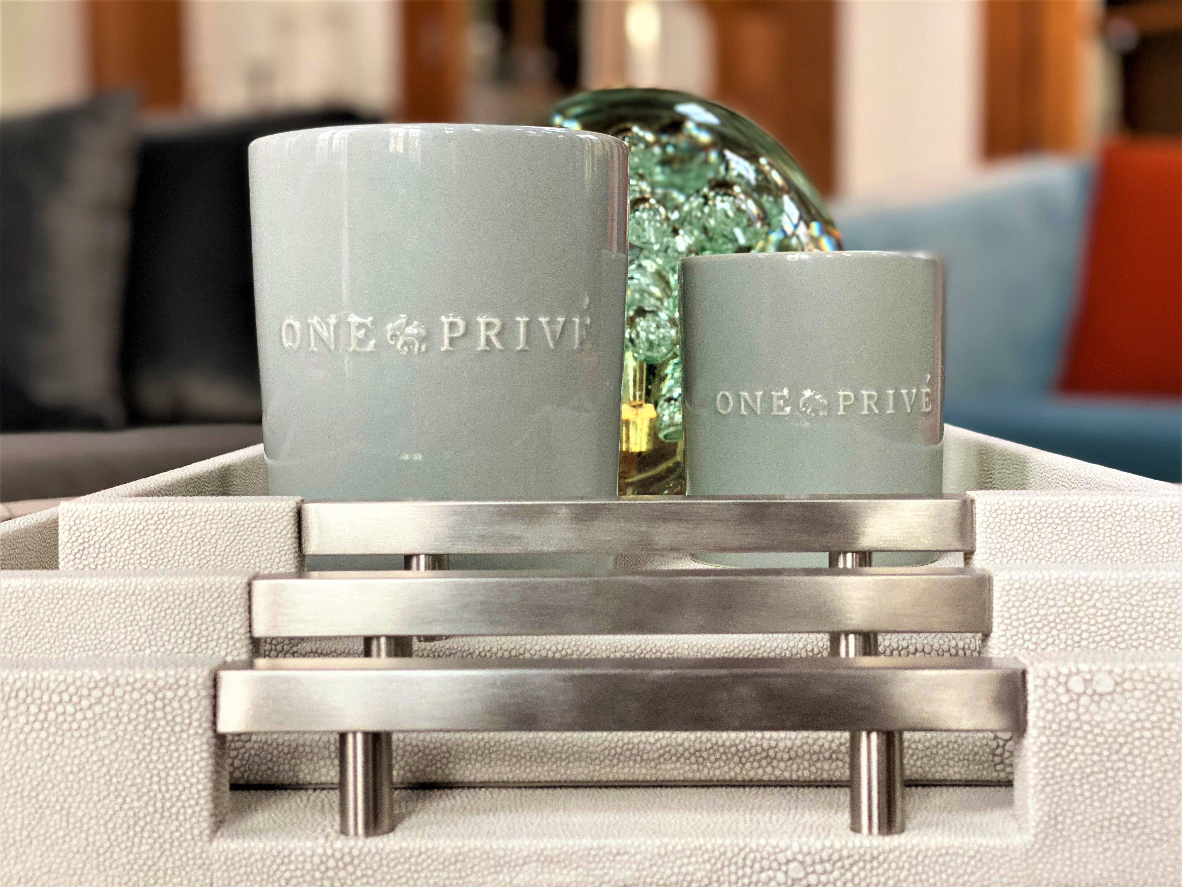 One Preevay Luxury Home Furniture & Decor - Wholesale Serving Tray - Thursby Luxury Shagreen Serving Tray | Exotic Embossed Leather | Nickel Handwear17