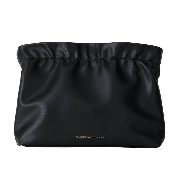 TROUSSE DE MAQUILLAGE EN CUIR VÉGÉTALIEN - ÉDITION LIMITÉE pour la vente par Ember Wellness