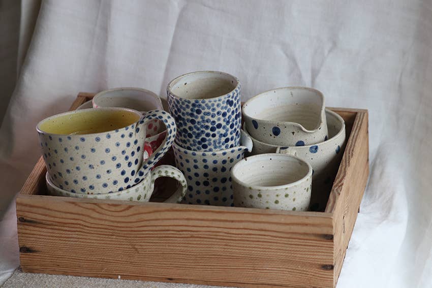 Polli Pots – Engroshandel Drikkeglas/kop – Grønne og hvide tumblere5