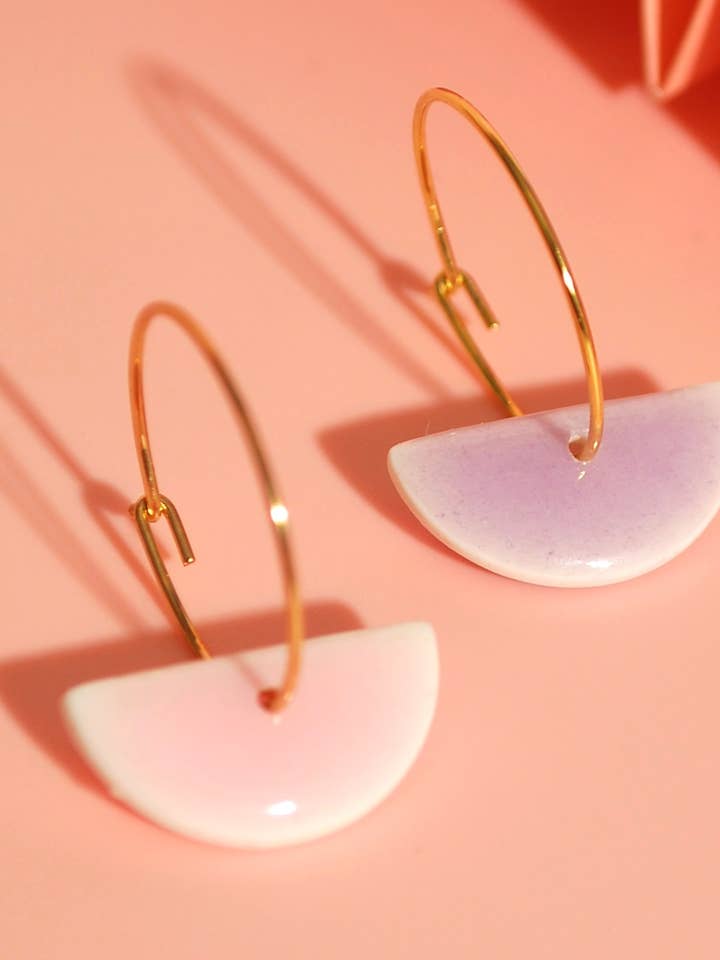 Statement Creolen | Handgefertigt & 24K vergoldet for wholesale by Santøclay Handmade