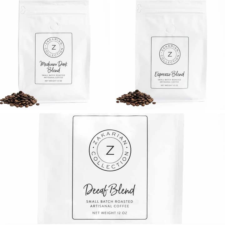 Zakarian Collection - Wholesale Ground Coffee - Zakarian Artisanal Gourmet Coffee Starter Kit Ground