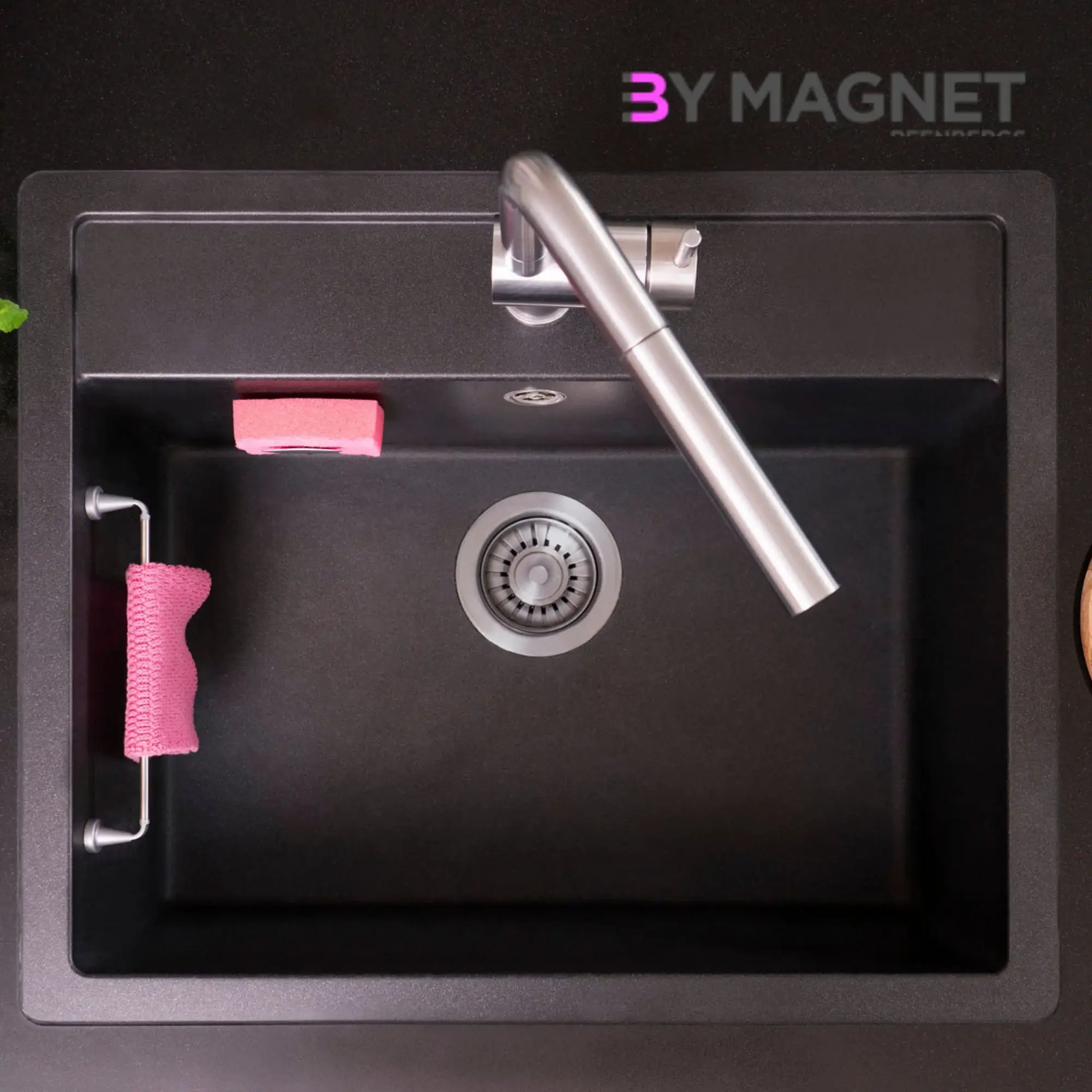 ByMagnet - Wholesale Dishcloth - Magnetic Dishcloth Holder - steel2