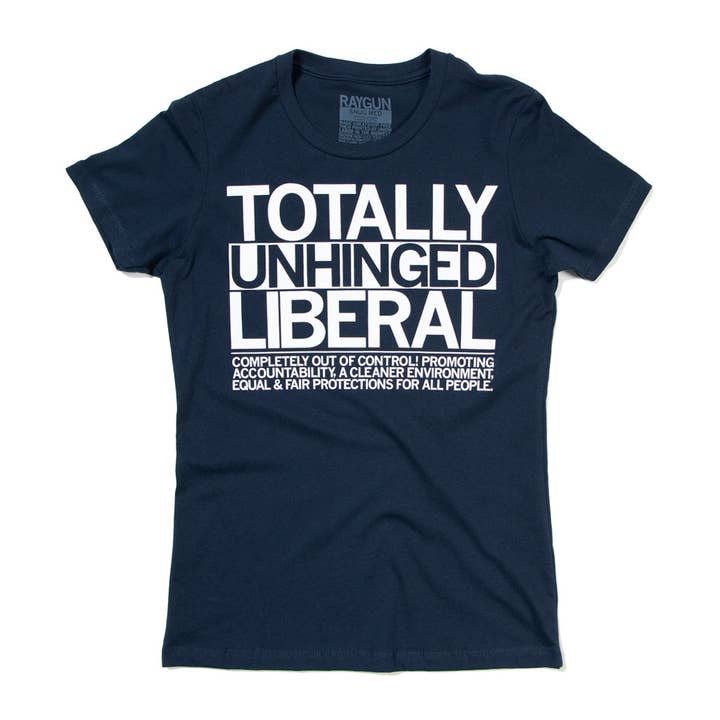 RAYGUN – Großhandel T-Shirt mit Siebdruck – Unisex – Völlig verstörtes liberales T-Shirt2