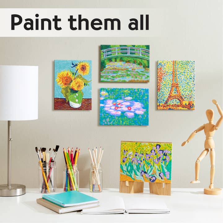 Faber-Castell / Creativity for Kids - Wholesale DIY Craft Kit - Paint by Number Museum Series – Irises