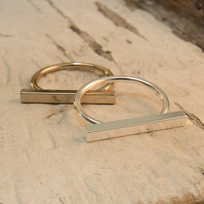 bar none ring for wholesale by Wild Abandon Jewelry