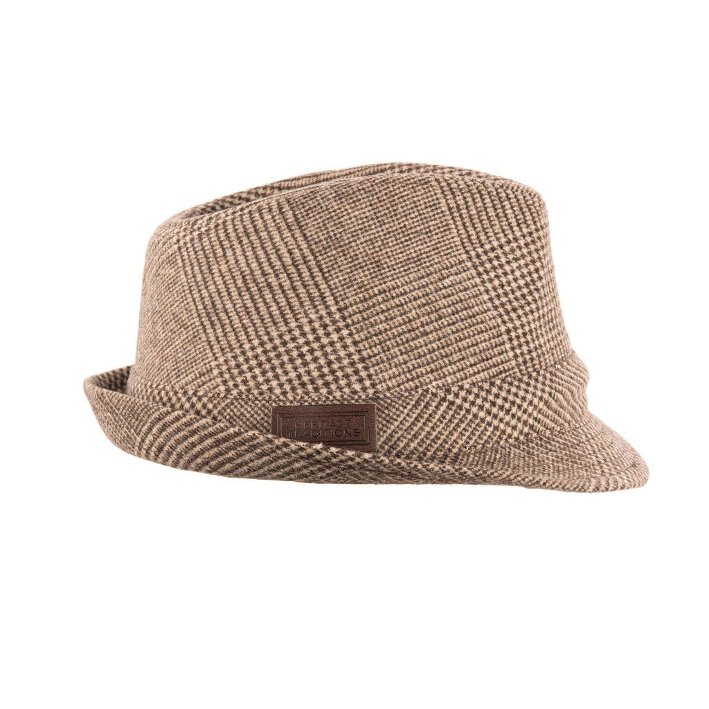 Heritage Traditions - Venta al por mayor Sombrero fedora - Hombre - Sombrero trilby de tweed Prince of Wales Elwood2