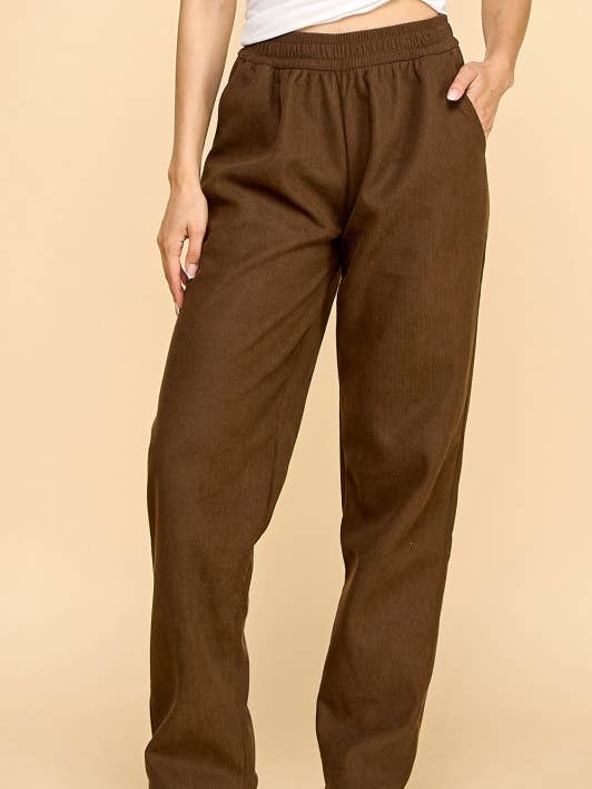 CF0504X PLUS SIZE RELAXTE RIBBROEK MET BONTE VOERING voor wholesale door MIO WHOLESALE