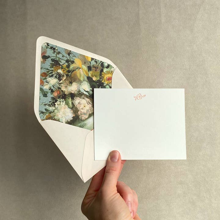 Painterly Florals Letterpress Stationery Pack for wholesale by The Happy Envelope